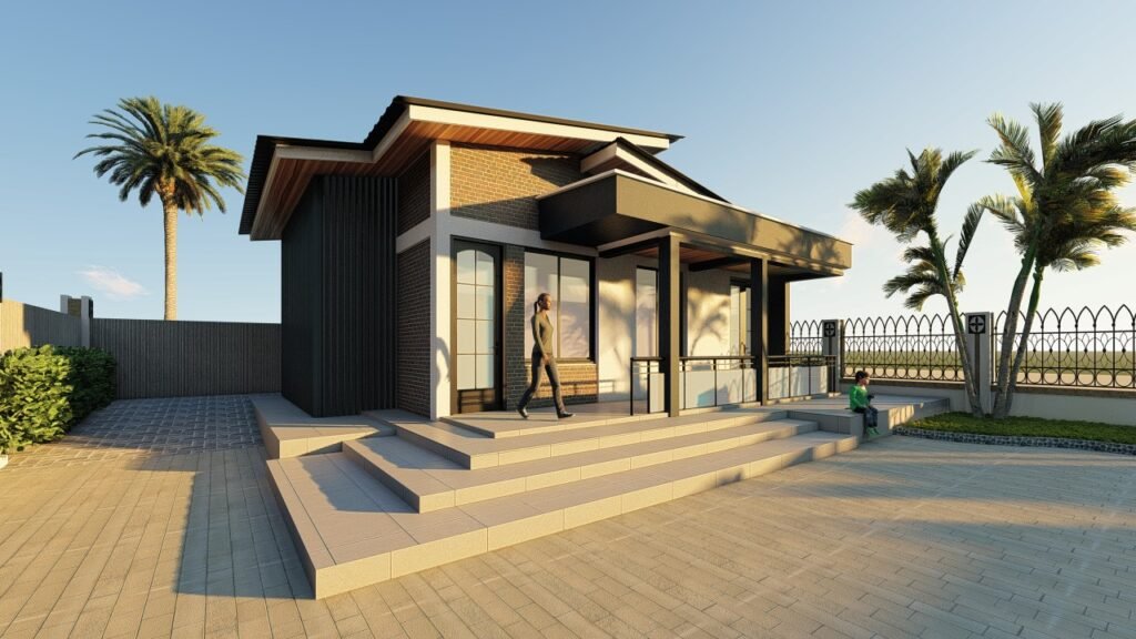 VUE EN PERSPECTIVE RENDUE 3D