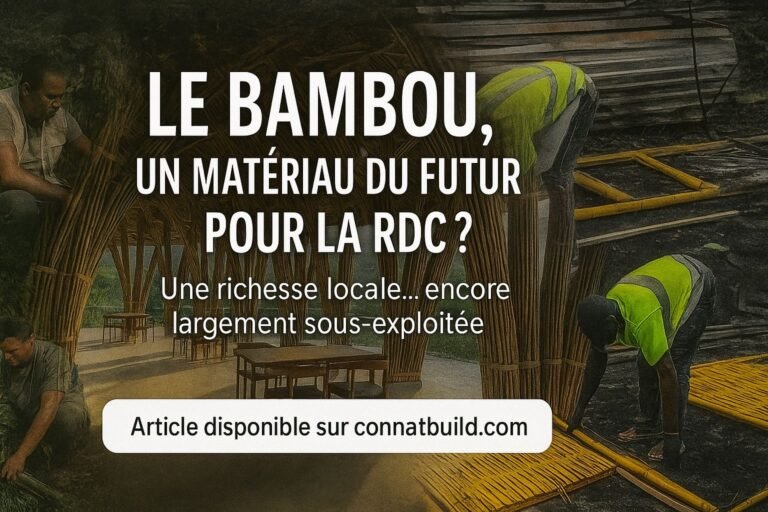 Bambous , matériau écologique en RDC mais sous exploité en 2026